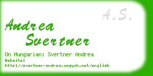 andrea svertner business card